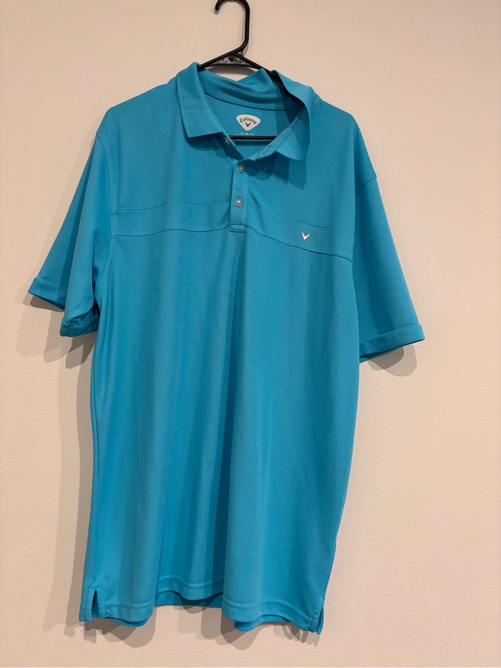 Callaway Golf Polo Shirt Mens XXL Blue Performance Stretch Moisture Wicking